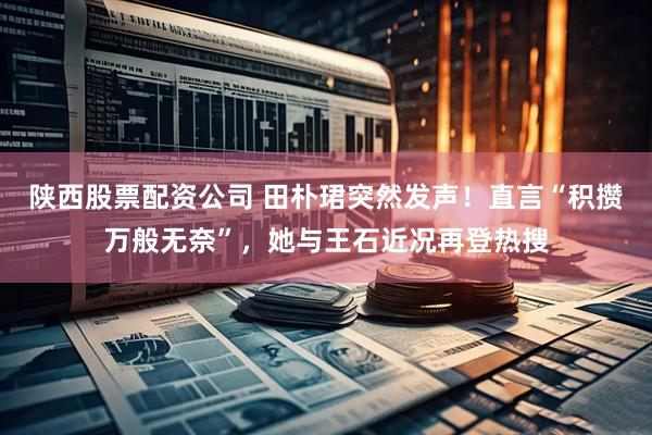 陕西股票配资公司 田朴珺突然发声！直言“积攒万般无奈”，她与王石近况再登热搜